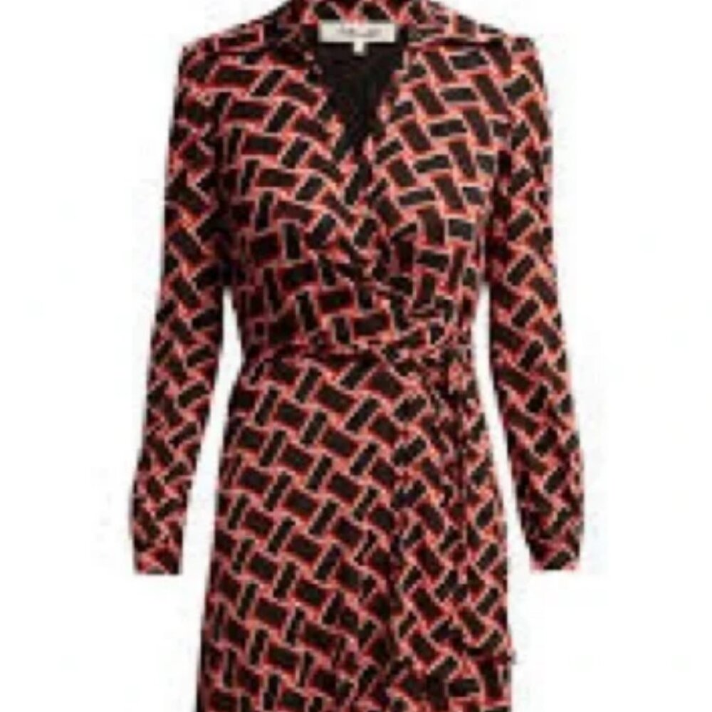 Diane von Furstenberg Phoenix Wrap Mesh Dress - Picture 4 of 4